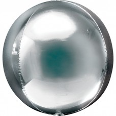 Шары Фольгированные сферы 3D серебро